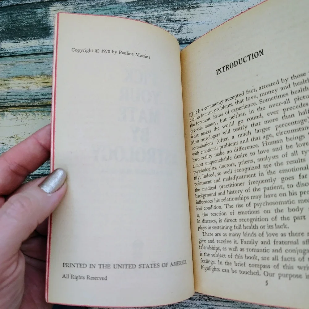 Pick Your Mate by‎ Astrology Pauline Messina 1970 Vintage Astrology PB HTF Rare